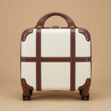 Vintage 4-Piece Luggage Set with Cosmetic Case