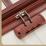 Vintage 4-Piece Luggage Set with Cosmetic Case