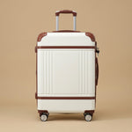 Vintage 4-Piece Luggage Set with Cosmetic Case