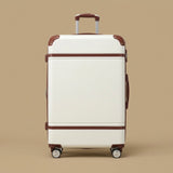 Vintage 4-Piece Luggage Set with Cosmetic Case