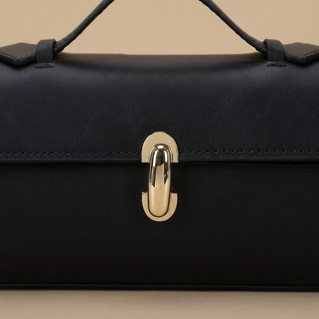 Sophisticated Minimalist Vintage-style Versatile Small Square Handbag Bag