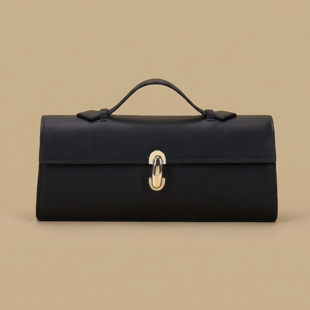 Sophisticated Minimalist Vintage-style Versatile Small Square Handbag Bag