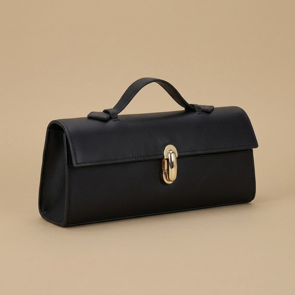Sophisticated Minimalist Vintage-style Versatile Small Square Handbag Bag