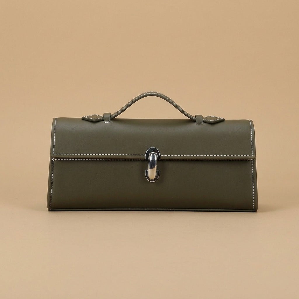 Sophisticated Minimalist Vintage-style Versatile Small Square Handbag Bag