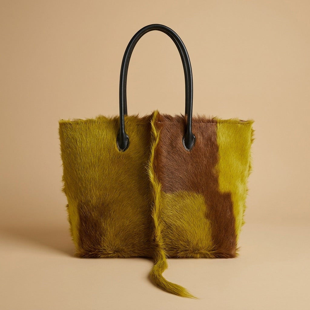 European And American Fashion Minimalist Cowhide Handle Handbag Bag
