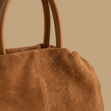 Matte Cowhide Premium Retro-style Commuter Tote Bag