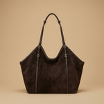 Casual Commuter Large-Capacity Suede Crossbody Bag