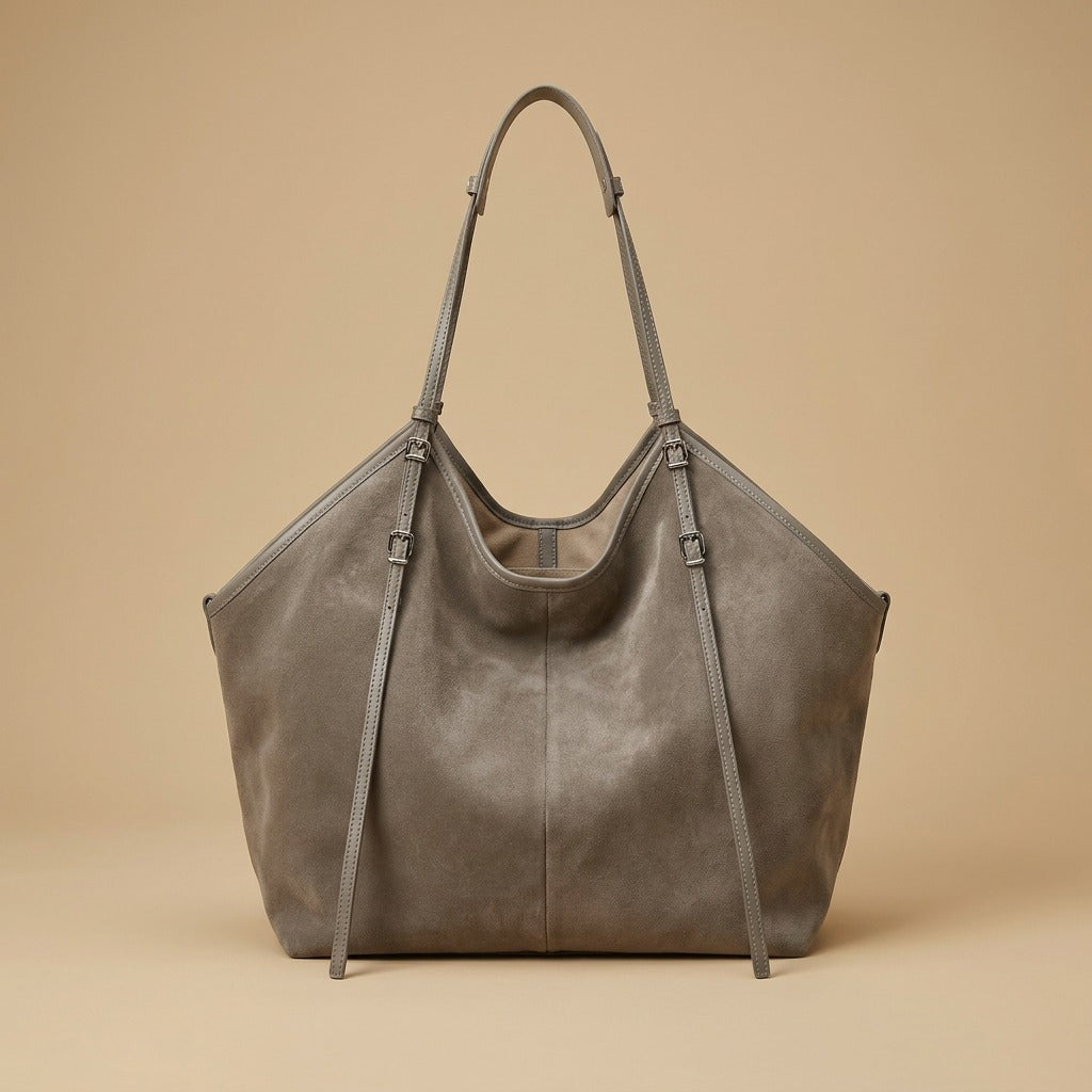 Casual Commuter Large-Capacity Suede Crossbody Bag