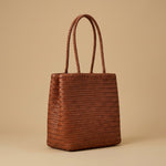 Woven Tote Vintage Top Layer Cowhide Handmade Shoulder Bag