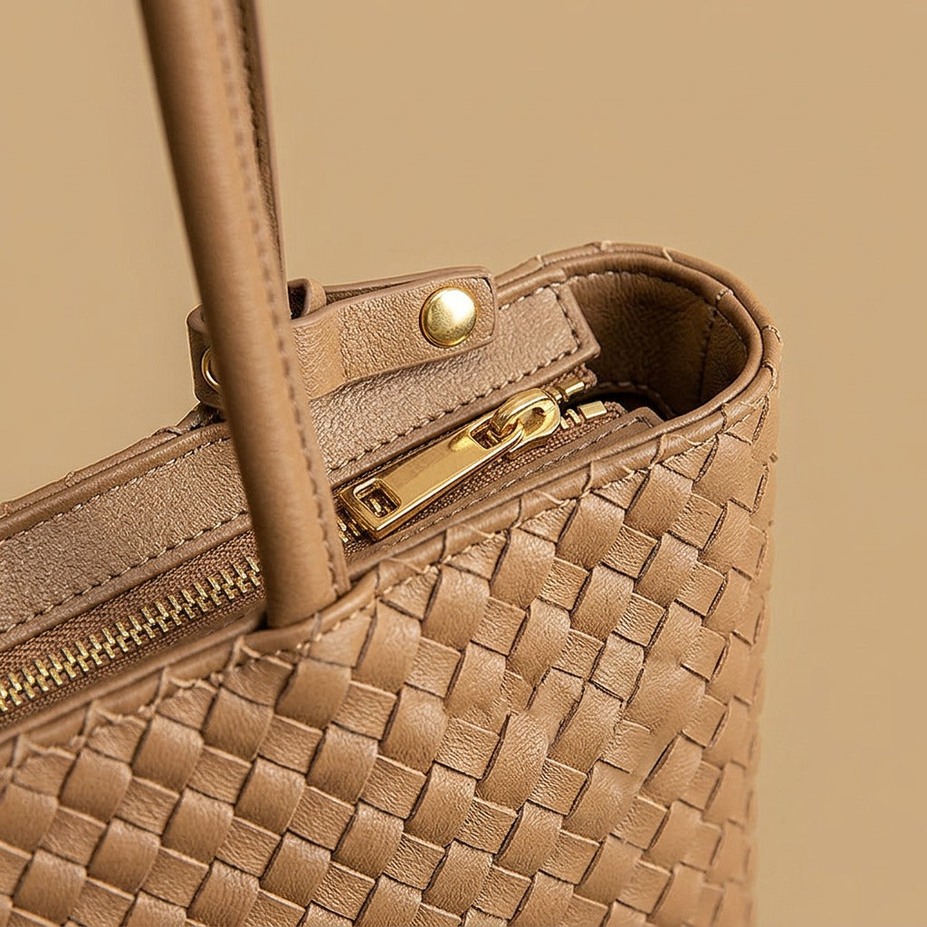 Women's Vintage Braided Tote Shoulder Messenger Bag