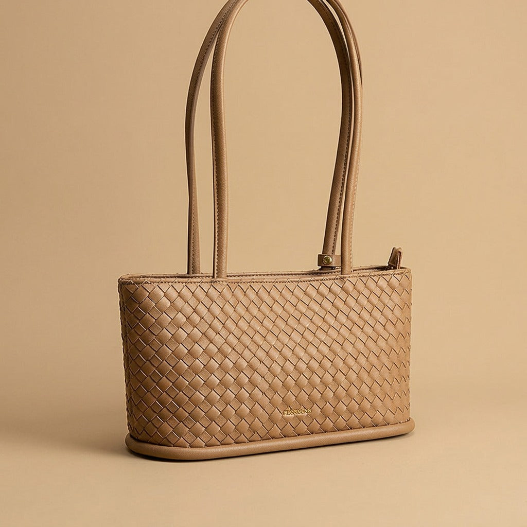 Women's Vintage Braided Tote Shoulder Messenger Bag