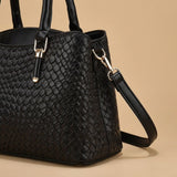 Woven Texture Three-piece Set Large Capacity One Shoulder Combination Bags