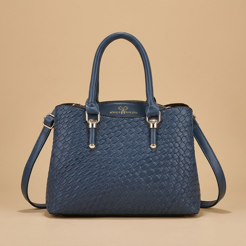 Woven Texture Three-piece Set Large Capacity One Shoulder Combination Bags