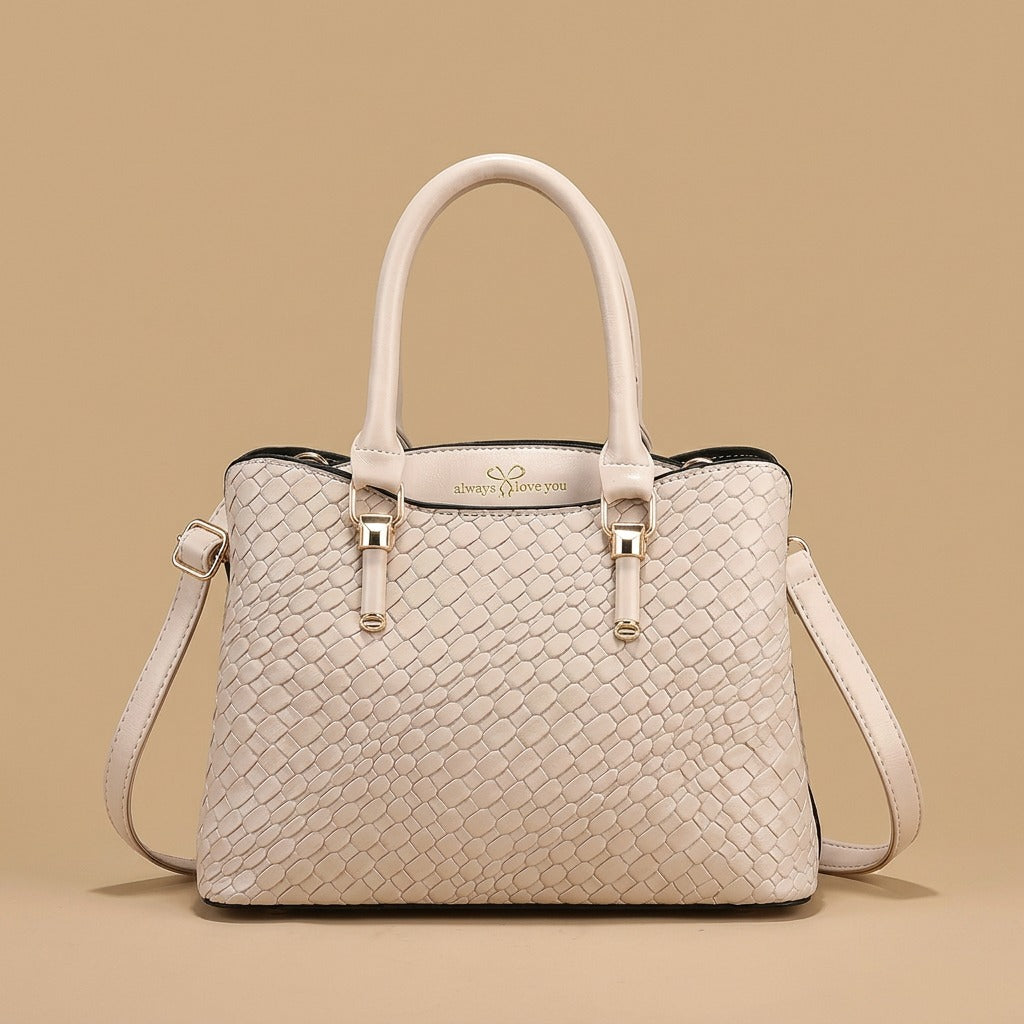 Woven Texture Three-piece Set Large Capacity One Shoulder Combination Bags