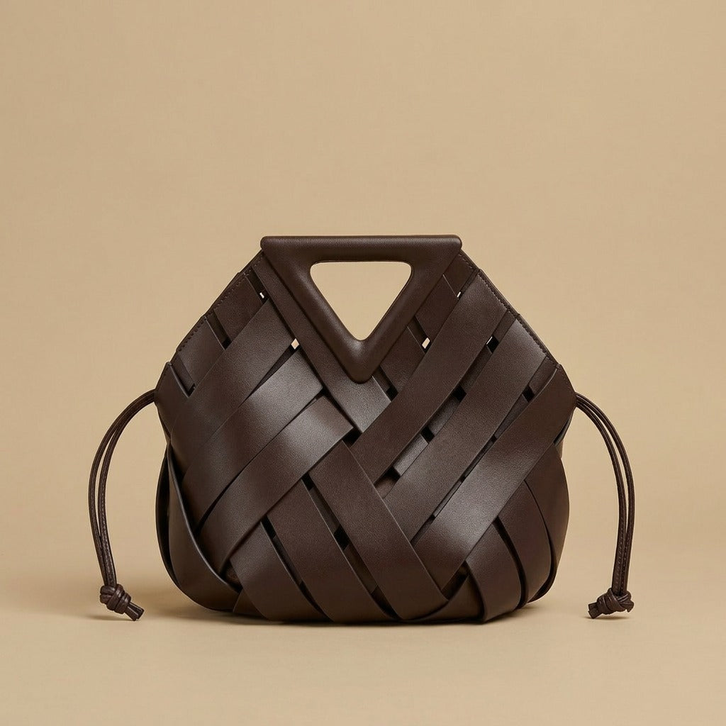 Triangle Magnetic Buckle Handbag Crossbody Women Bag