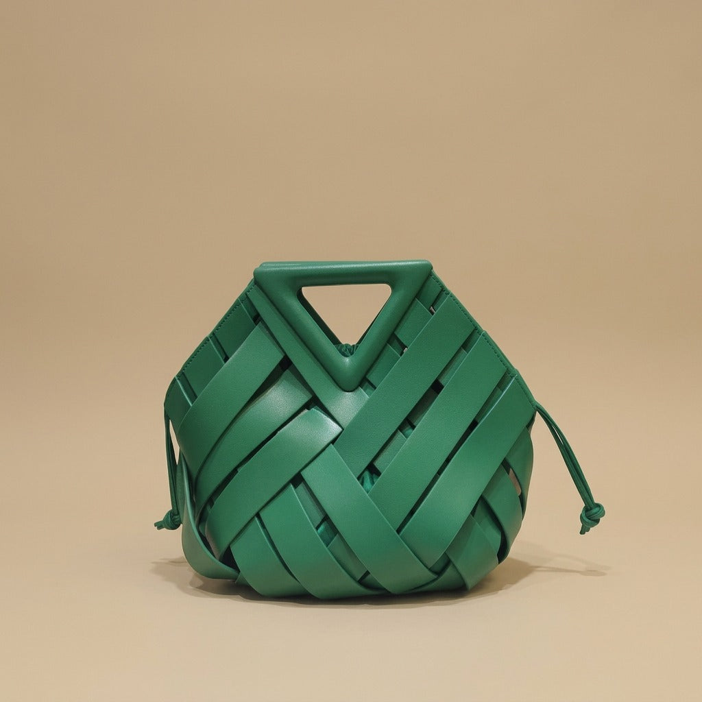 Triangle Magnetic Buckle Handbag Crossbody Women Bag